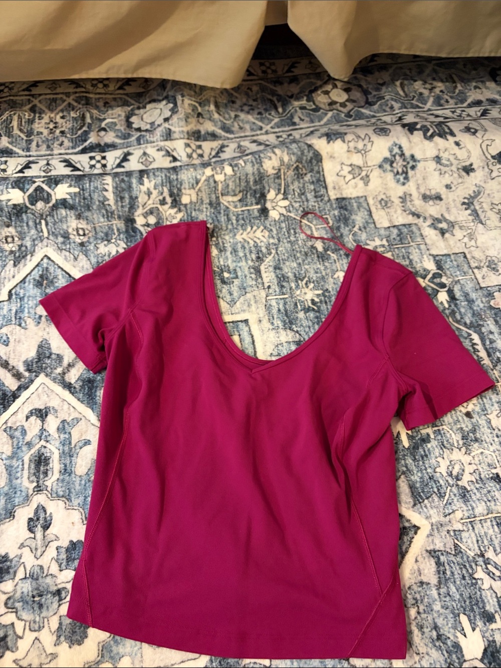 Lululemon Women’s Scoop Neck Short Sleeve Top - Magenta